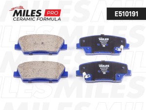 Колодки тормозные задние (Смесь CERAMIC серия PRO) HYUNDAI SANTA FE (CM) 2.2D 09 E510191 MILES
