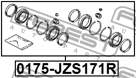 Ремкомплект суппорта задний 0175-JZS171R 0175-JZS171R FEBEST