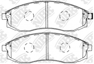 Колодки тормозные MITSUBISHI L200 (97-06) передние (4шт.) NIBK PN2824 NIBK