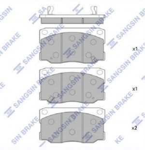 Колодки передние HYUNDAI H65/72 SP1080 SP1080 SANGSIN