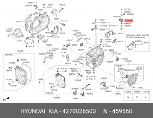 HYUNDAI/KIA ДАТЧИК-ИНГИБИТОР 4270026500 MOBIS