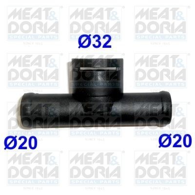 Фланец VW Golf (92-99) AUDI 100 (92-94),A6 (95-98) системы охлаждения MEAT&DORIA 93511 MEAT DORIA