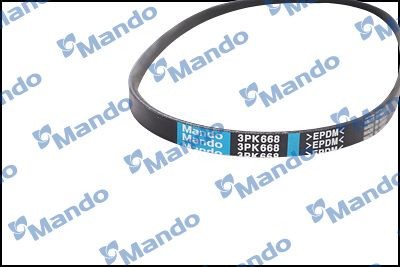 Ремень приводной поликлиновой 3PK668 NISSAN Micra (K12) MANDO MB3PK668 MANDO