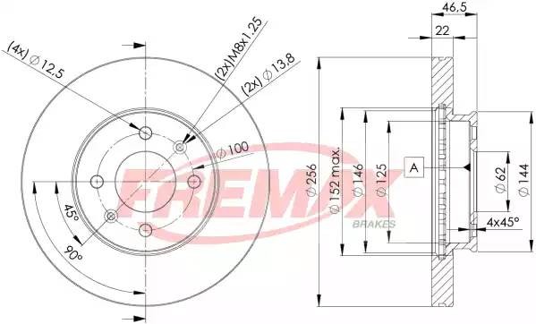 Тормозной диск BD5101 FREMAX