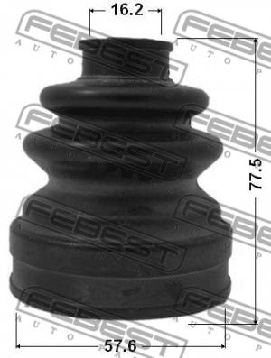 Пыльник ШРУСа внешний HONDA ACCORD CL# 2002-2008 0317-121 0317-121 FEBEST