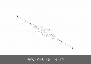 Кольцо FAW кулака разжимного стопорное OE Q43140 FAW