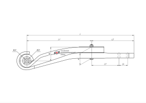 Полурессора SAF 2х43 1004402SF-3155104201 OMK AUTO