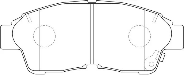 Колодки тормозные передние (TOYOTA COROLLA 9201/CARINA E 9296/RAV 4 9495) BP2132 BP21322 SB NAGAMOCHI