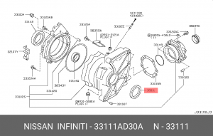 сальник!\ Nissan Murano 07-14 33111-AD30A NISSAN