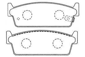 Колодки тормозные дисковые задние CEDRIC/GLORIA 2WD Y34, LAUREL C35 AN-480WK AN480WK AKEBONO