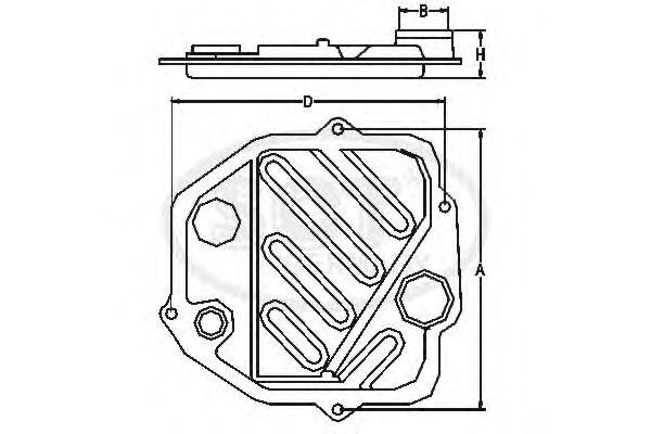 Фильтр масляный АКПП SG 1064 SCT