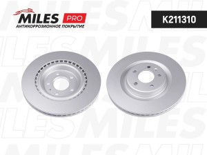 Диск тормозной (серия PRO с антикоррозионным покрытием) AUDI A4/A5 07-/A6/A7/A8  K211310 MILES