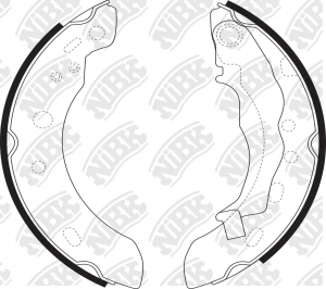 Колодки тормозные NISSAN Micra (92-02) задние барабанные (4шт.) NIBK FN1251 NIBK