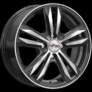 iFree Маскот 15.0 / 6.0J PCD 4x100.00 ET 46.00 ЦО 54.10 Литой / Черный с полиров 375810 IFREE