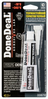 Герметик прокладка черный термостойкий 42.5г OEM DONE DEAL DD6710 DONE DEAL