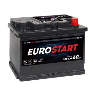 EB600 60 А.ч. Eurostart Blue обр.пол., 500 A/SAE (460 A/EN) (242x175x190) EB600 EUROSTART