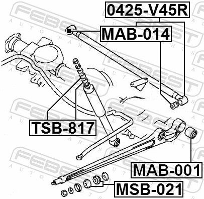 MITSUBISHI PAJERO 90> MAB-014 FEBEST
