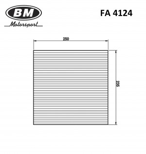 Фильтр салонный FA4124 BOXER III, DUCATO III, JUMPER III FA4124 BM MOTORSPORT