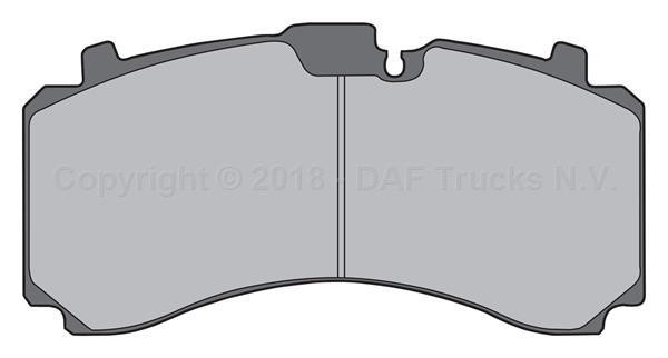 Колодки тормозные - Knorr ST7 WVA 29318/29328 1970976 DAF TRP
