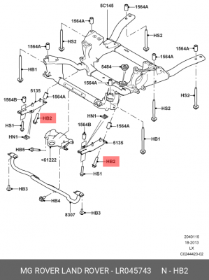БОЛТ М14BOLT LR045743 LR045743 LAND ROVER