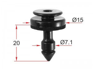 Клипса обшивки двери  (10 штук) ST-M12381 STM12381 SAT