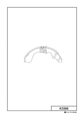 Колодки тормозные барабанные Mazda Capella,626 GE 94-02 K3386 K3386 MK KASHIYAMA