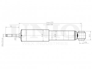 Амортизатор масляный задней подвески SAB-20026 UNIO
