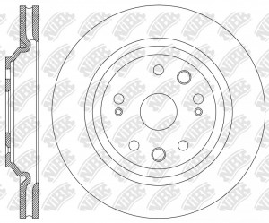 Диск тормозной GEELY Boyue Pro,Atlas Pro передний (перфорированный) (1шт.) NIBK RN2494DSET NIBK
