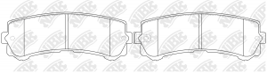 Колодки тормозные NISSAN Patrol (05-10) (2.8 D/4.2 D) задние (4шт.) NIBK PN2803 NIBK
