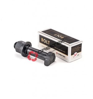 Шпилька колесная задняя с гайкой L110 D23 M22 усиленная 12,9 (с насечками) качес AZ9112340123A CREATEK