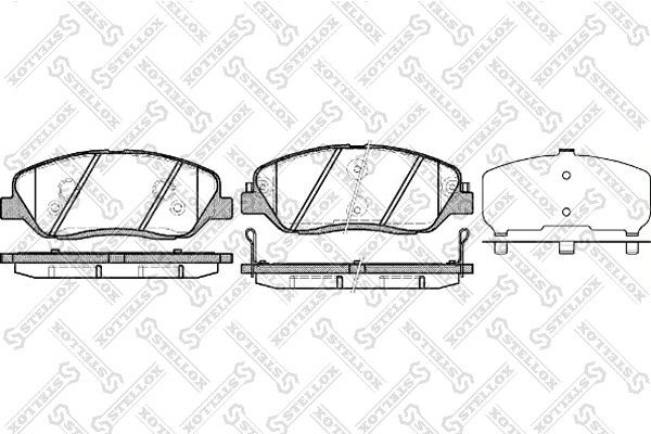 1226 02 [581014DU00] !колодки дисковые п.\ Hyundai Santa Fe 2.2CRDi/2.7 001-092B-SX STELLOX