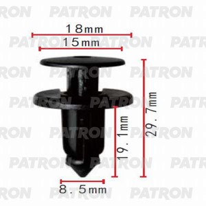 Клипса пластмассовая Lexus, Toyota применяемость  бампер, защита, решетки P37-00 P370047 PATRON