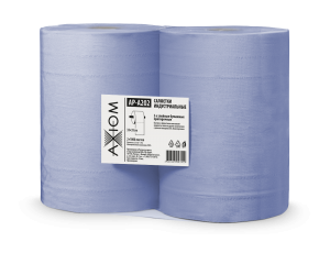 Салфетки индустриальные 2-х слойные бумажные протирочные (2 рулона по 1000 листо APA202 AXIOM