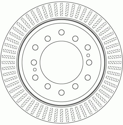 Диск тормозной задний TOYOTA LAND CRUISER PRADO 150, LEXUS GX460 DF6342 DF6342 TRW