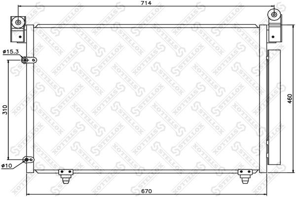 радиатор конд.\ Mazda MPV 2.0i-2.0TD 99> 10-45192-SX STELLOX