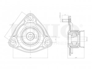 Опора амортизатора передняя RMP-13092 UNIO