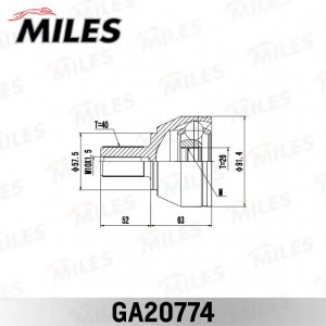 ШРУС наружный FORD MONDEO IV GA20774 GA20774 MILES