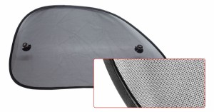 Шторка автомобильная для боковых стекол 65х38см присоска черная 2шт. AVS 43102 AVS