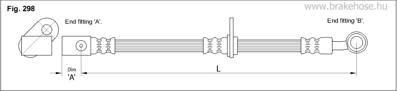 Шланг тормозной передний FT5200 FT5200 K K
