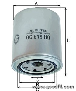 Фильтр масляный двигателя OG519HQ OG 519 HQ GOODWILL