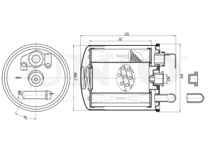 Фильтр топливный FLT-50033 UNIO