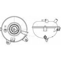 Бачок расширит. охл. жидкости для а/м Skoda Octavia A7 13-/VW Tiguan 16- LET 185 LET1851 LUZAR