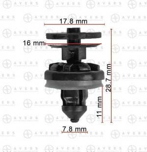Клипса W709004S300 W709004S300 AVERS