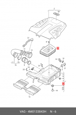 AUDI Q7 [4M] (2015>) 4M0133843H VAG