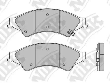 Колодки тормозные FORD Ranger (11-) передние (4шт.) NIBK PN51001 NIBK