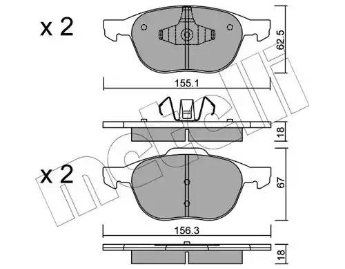 FORD FOCUS II/III, MAZDA 3, VOLVO S40 2205340 METELLI