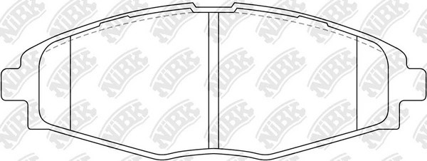 Колодки передние (CHEVROLET LANOS, SPARK, DAEWOO MATIZ , NEXIA) PN0390 PN0390 NIBK