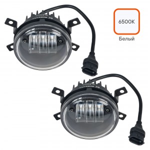 Фара светодиод, четкая свет.граница, Лада Vesta,Granta,Logan 27W Бел, кмпл 2шт.  ALED077 AIRLINE