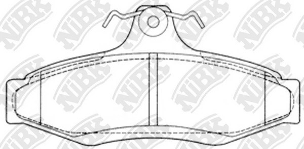 Колодки тормозные дисковые PN0424 PN0424 NIBK