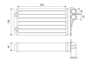 Радиатор отопителя VALEO 812221 VALEO PHC